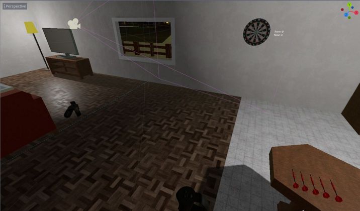 A Virtual Reality scene