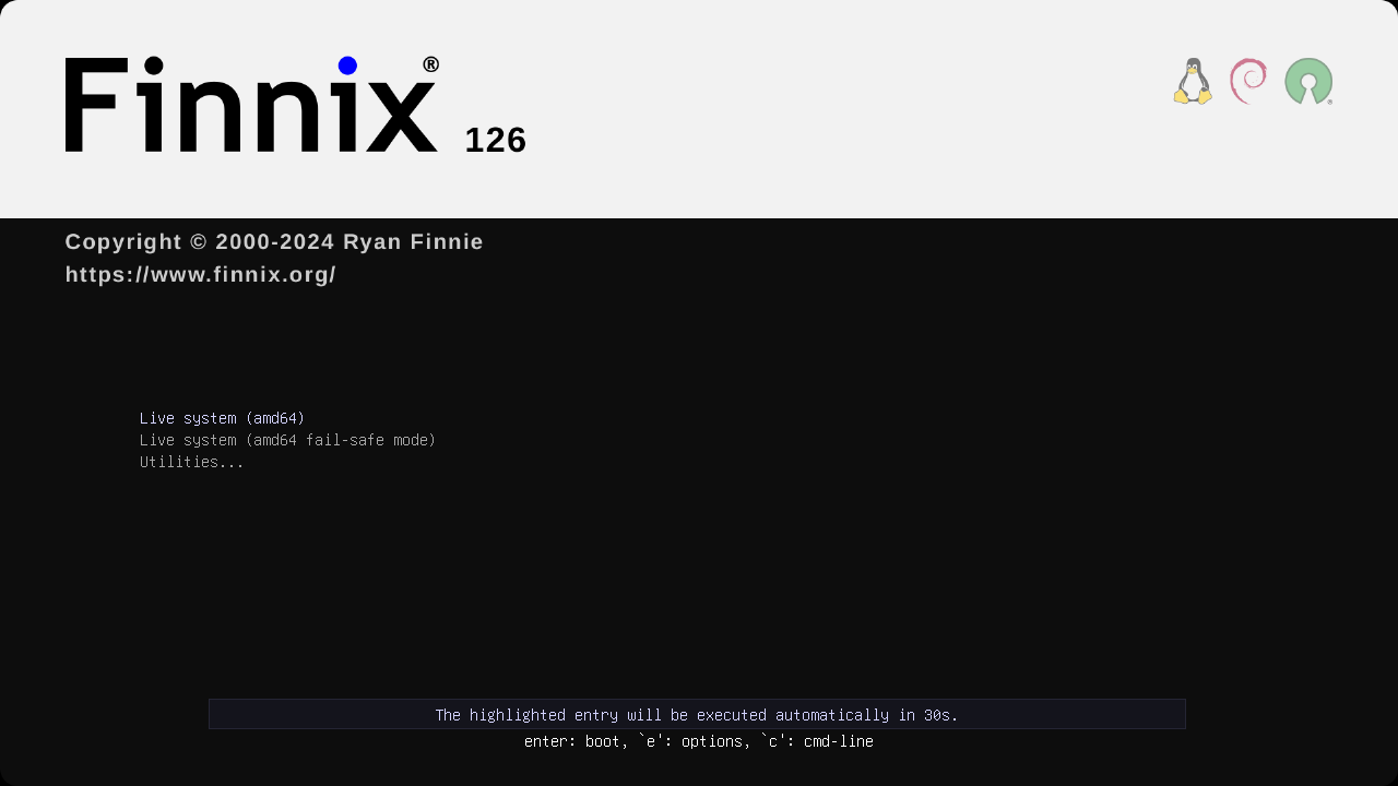 Banner for Finnix