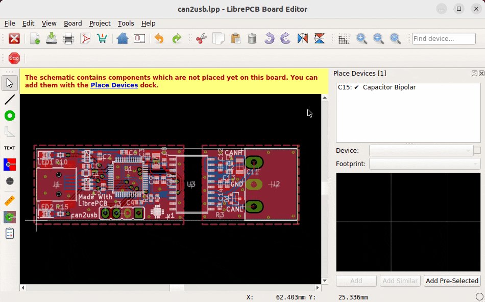Example on how to use the Board Editor